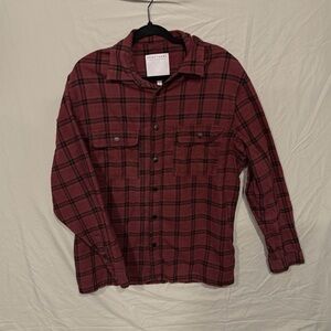 Sanctuary Long Sleeve Snap Button Flannel, Mens Size Large